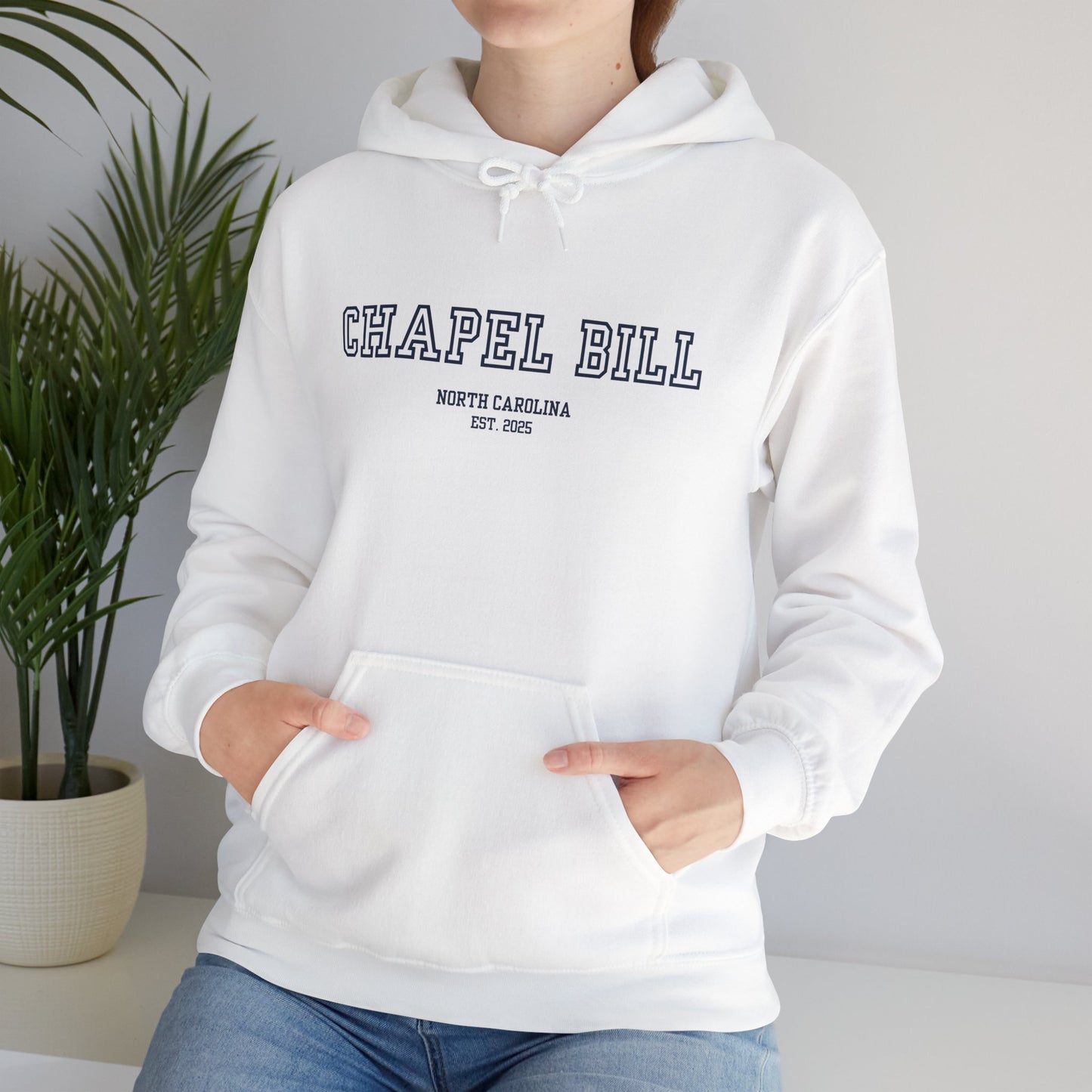 Chapel Bill Heavy Blend™ Hoodie - Straight - NC Est. 2025