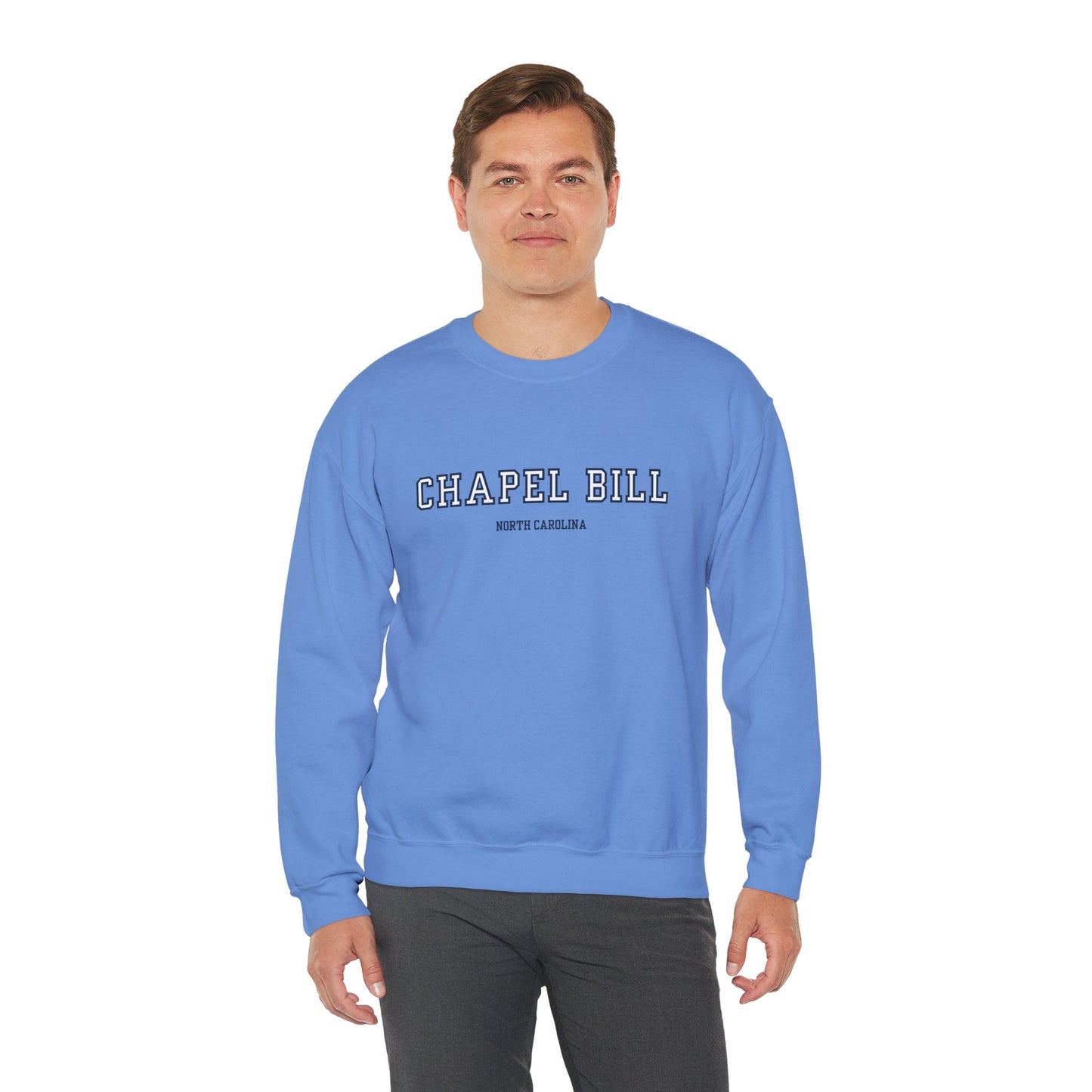 Chapel Bill Crewneck Sweatshirt - Straight - NC