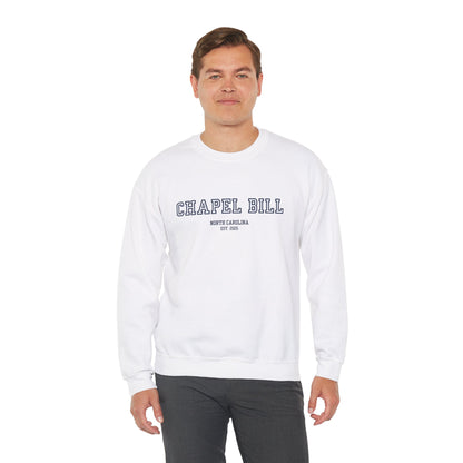 Chapel Bill Crewneck Sweatshirt - Straight - NC Est. 2025