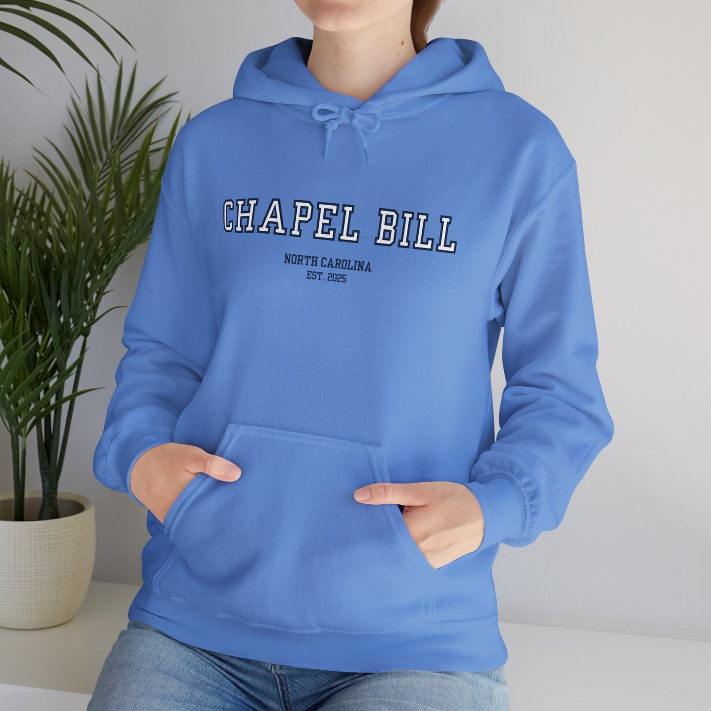 Chapel Bill Heavy Blend™ Hoodie - Straight - NC Est. 2025