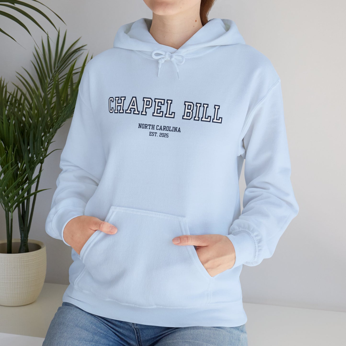 Chapel Bill Heavy Blend™ Hoodie - Straight - NC Est. 2025