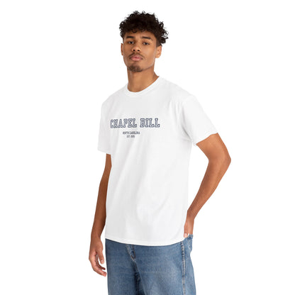 Chapel Bill Cotton Tee – Straight - NC Est. 2025