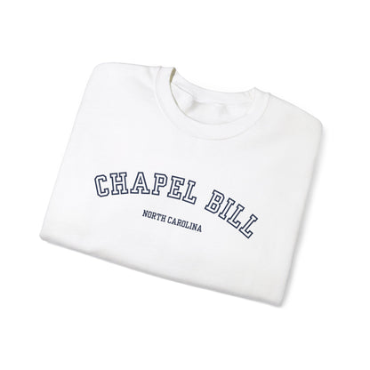 Chapel Bill Crewneck Sweatshirt - Curved - NC