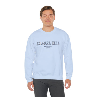 Chapel Bill Crewneck Sweatshirt - Straight - NC Est. 2025