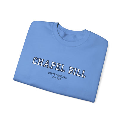 Chapel Bill Crewneck Sweatshirt - Straight - NC Est. 2025