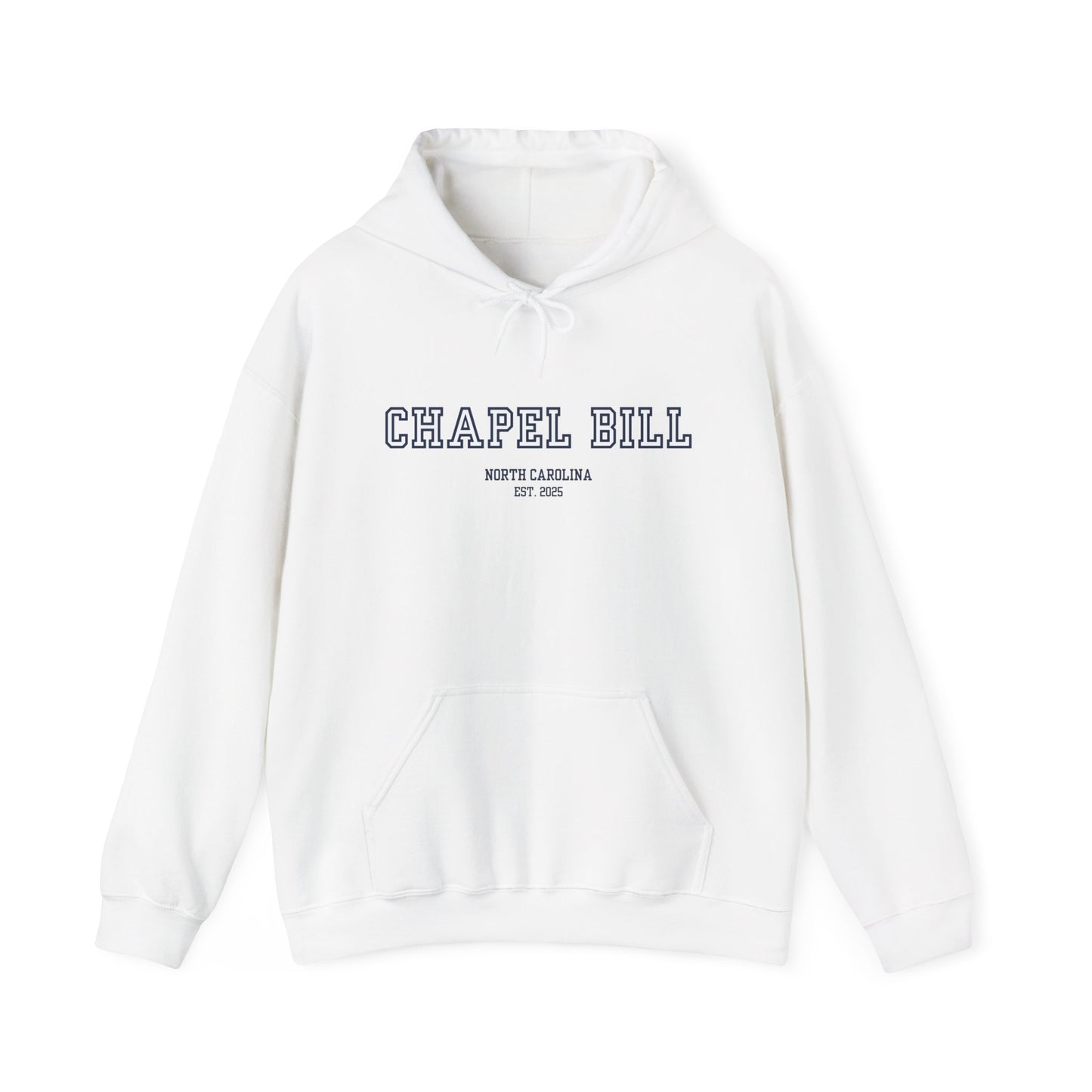 Chapel Bill Heavy Blend™ Hoodie - Straight - NC Est. 2025