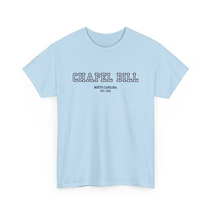 Chapel Bill Cotton Tee – Straight - NC Est. 2025