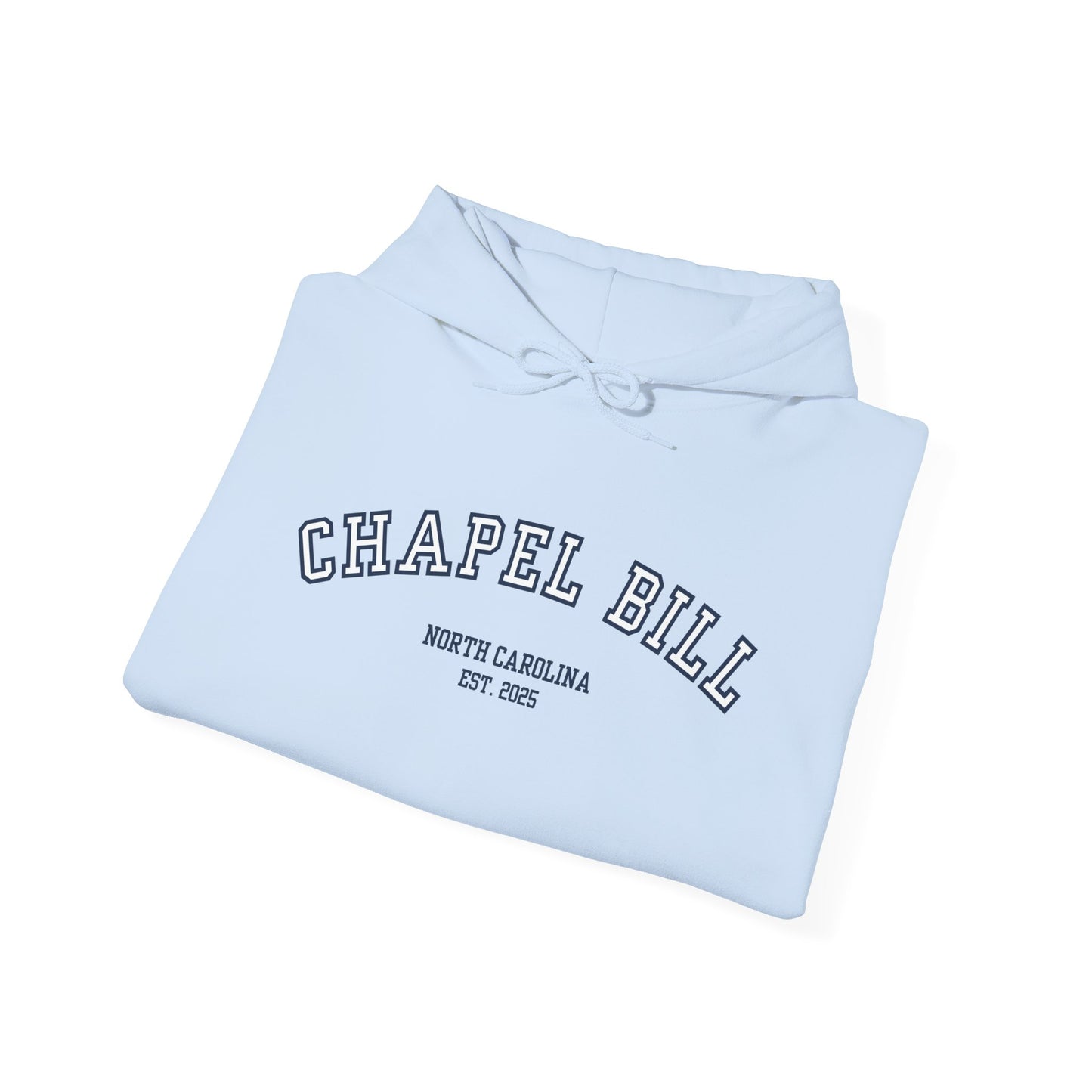 Chapel Bill Heavy Blend™ Hoodie - Curved - NC Est. 2025