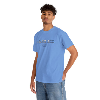 Chapel Bill Cotton Tee – Straight - NC Est. 2025