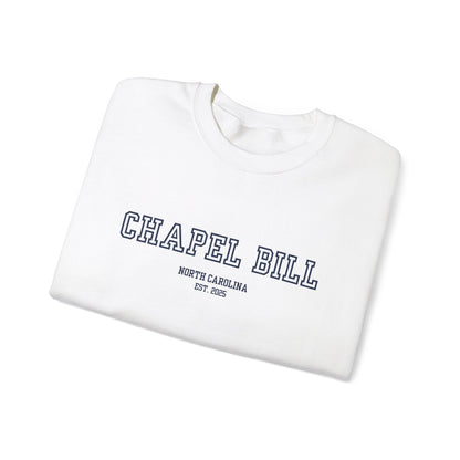 Chapel Bill Crewneck Sweatshirt - Straight - NC Est. 2025