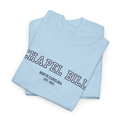 Chapel Bill Cotton Tee – Straight - NC Est. 2025