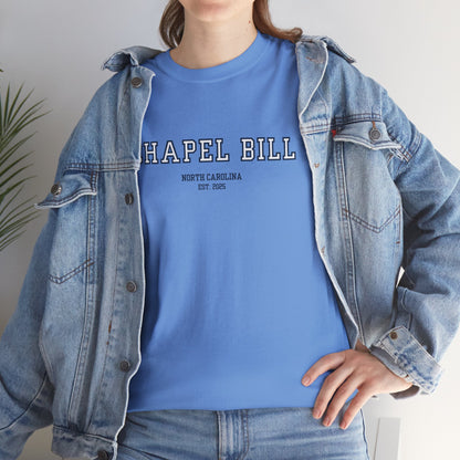 Chapel Bill Cotton Tee – Straight - NC Est. 2025