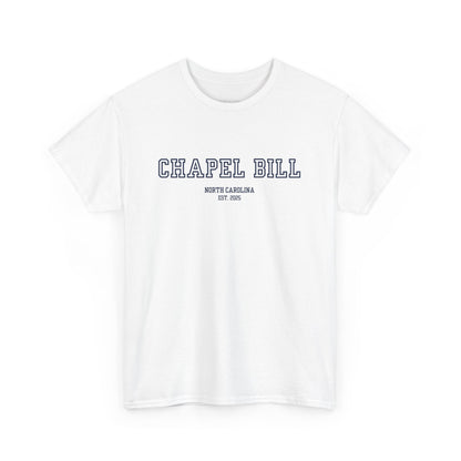 Chapel Bill Cotton Tee – Straight - NC Est. 2025