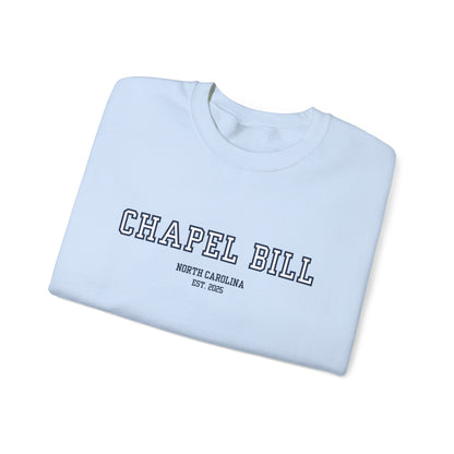 Chapel Bill Crewneck Sweatshirt - Straight - NC Est. 2025