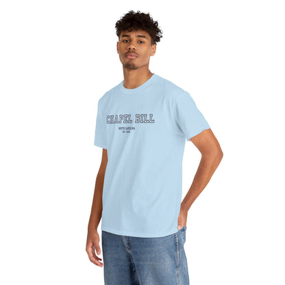 Chapel Bill Cotton Tee – Straight - NC Est. 2025