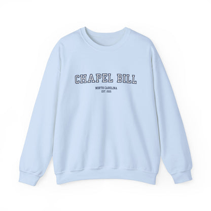 Chapel Bill Crewneck Sweatshirt - Straight - NC Est. 2025