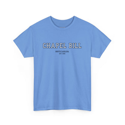 Chapel Bill Cotton Tee – Straight - NC Est. 2025